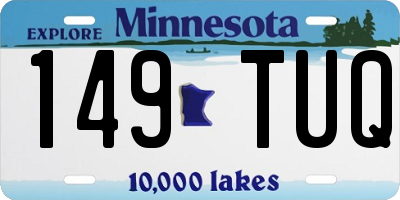 MN license plate 149TUQ