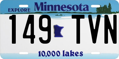 MN license plate 149TVN