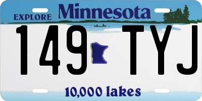 MN license plate 149TYJ