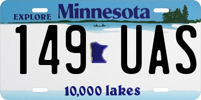 MN license plate 149UAS