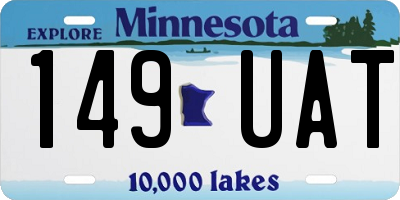 MN license plate 149UAT