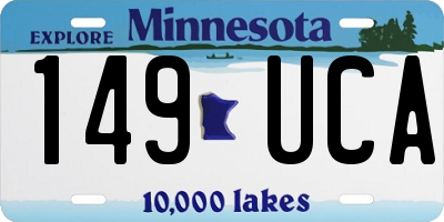 MN license plate 149UCA