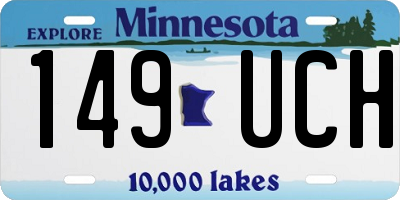 MN license plate 149UCH