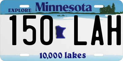 MN license plate 150LAH