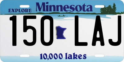 MN license plate 150LAJ