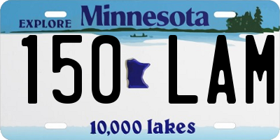 MN license plate 150LAM