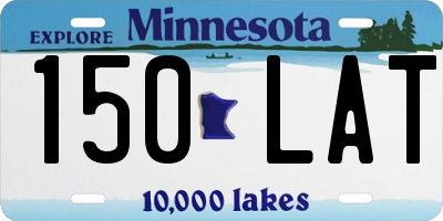 MN license plate 150LAT