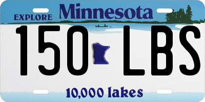 MN license plate 150LBS