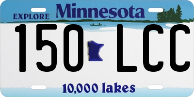 MN license plate 150LCC