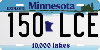 MN license plate 150LCE