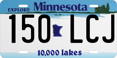 MN license plate 150LCJ