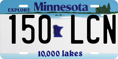 MN license plate 150LCN