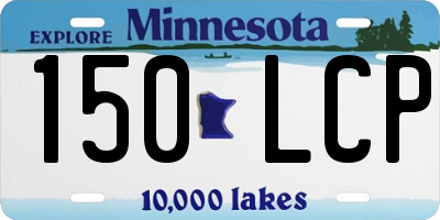 MN license plate 150LCP
