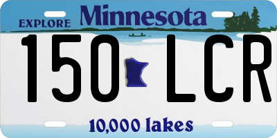 MN license plate 150LCR