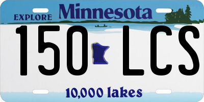 MN license plate 150LCS