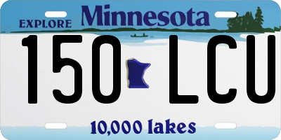 MN license plate 150LCU