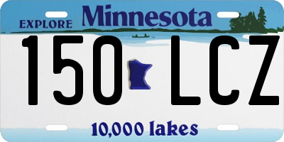 MN license plate 150LCZ