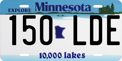 MN license plate 150LDE