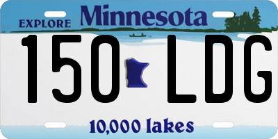 MN license plate 150LDG