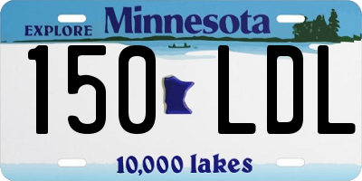 MN license plate 150LDL