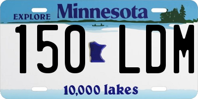 MN license plate 150LDM