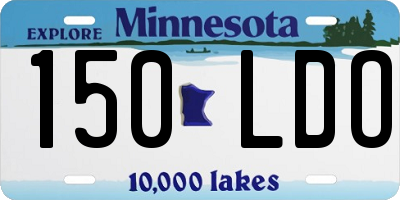 MN license plate 150LDO