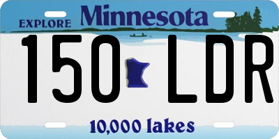 MN license plate 150LDR