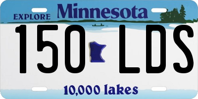 MN license plate 150LDS