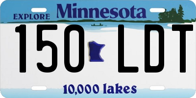 MN license plate 150LDT