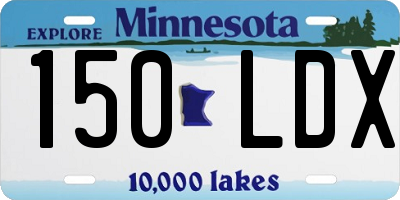 MN license plate 150LDX