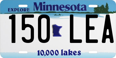 MN license plate 150LEA