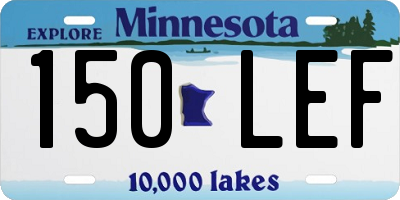 MN license plate 150LEF