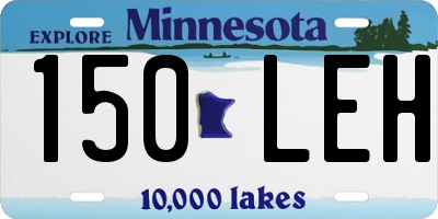 MN license plate 150LEH