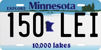 MN license plate 150LEI