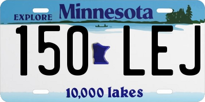 MN license plate 150LEJ