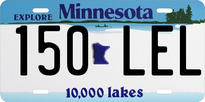 MN license plate 150LEL