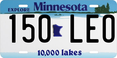 MN license plate 150LEO