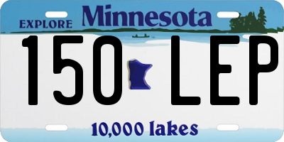 MN license plate 150LEP