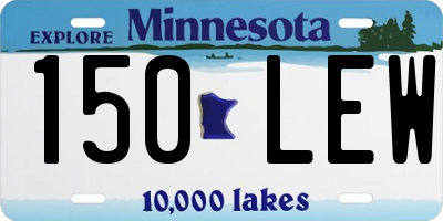 MN license plate 150LEW