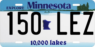 MN license plate 150LEZ