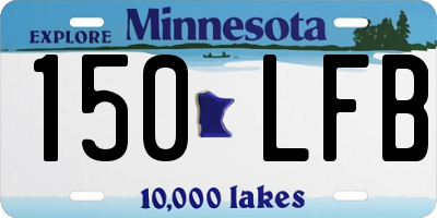 MN license plate 150LFB