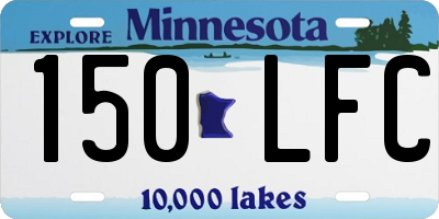 MN license plate 150LFC