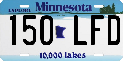 MN license plate 150LFD