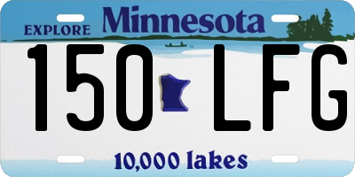 MN license plate 150LFG