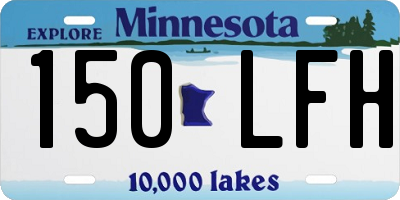 MN license plate 150LFH