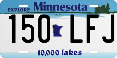 MN license plate 150LFJ