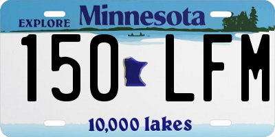 MN license plate 150LFM