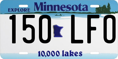 MN license plate 150LFO