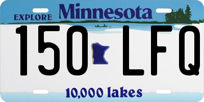 MN license plate 150LFQ