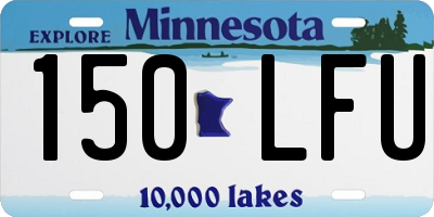 MN license plate 150LFU